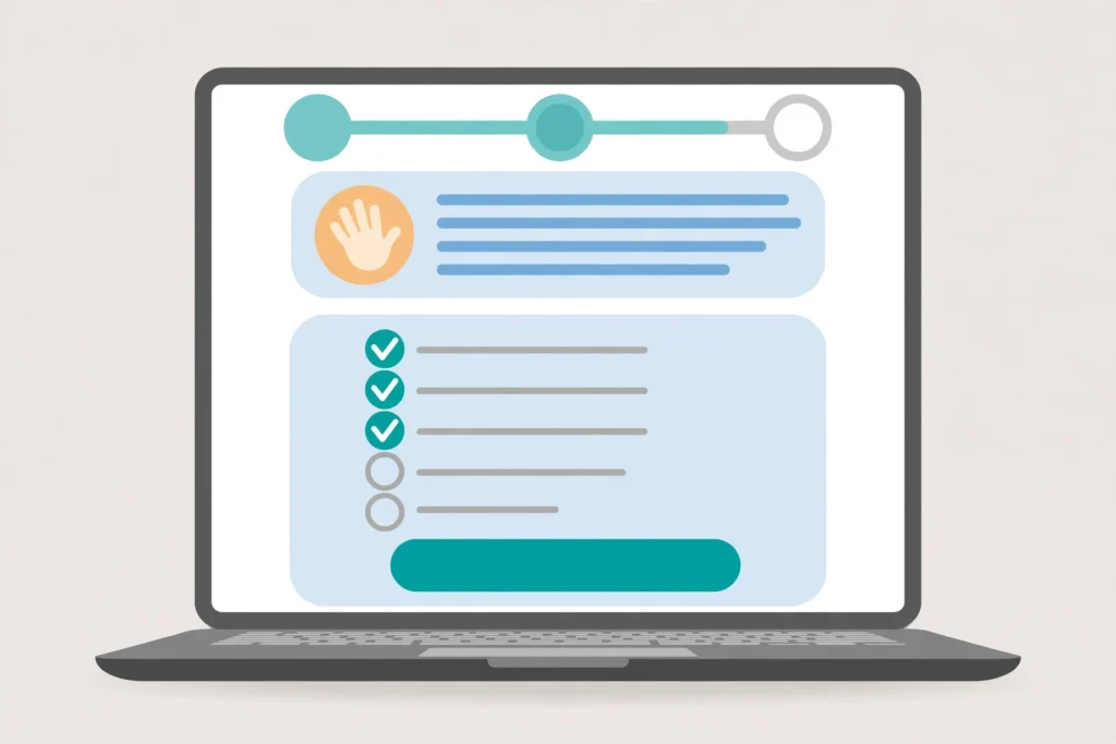 Client onboarding form hero showing a client onboarding form that saves time